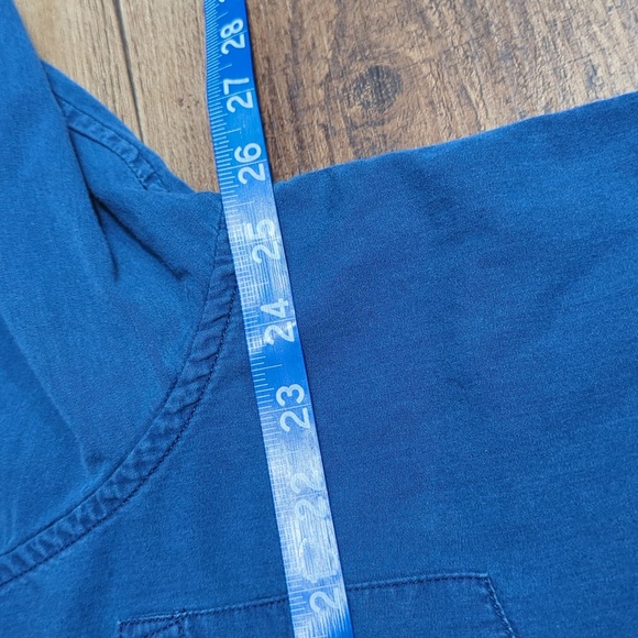 Best Made Co Cotton Knit Button Down Workwear Work Shirt XXL in Indigo Blue - Picture 8 of 9